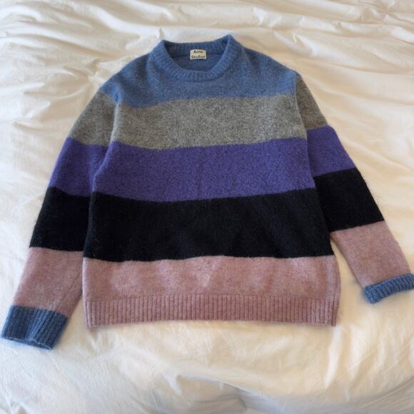 Acne Studios Sweaters - ACNE STUDIOS Albah Mohair Striped Oversized Sweater Size XS